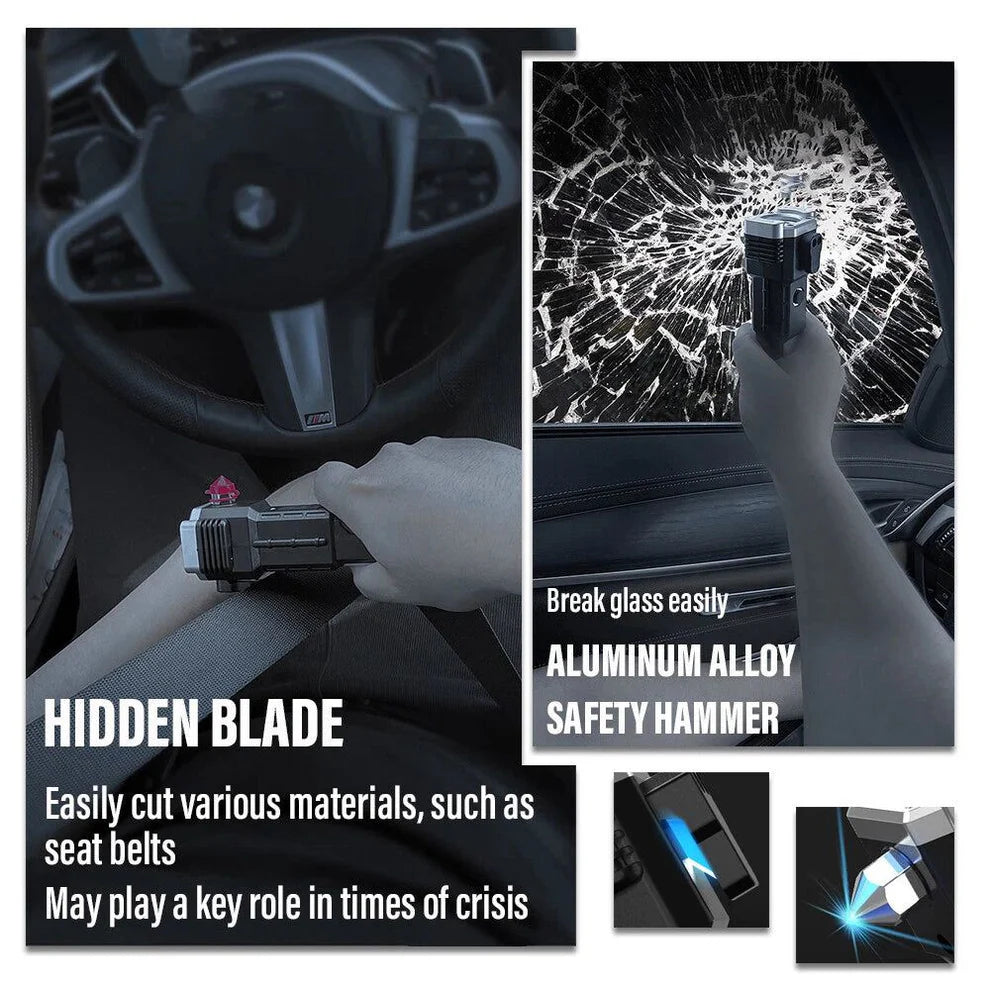 Work Light Flashlight Torchlight with Hammer