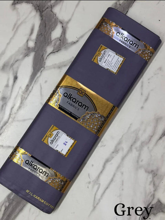 Gray Al Karam Cotton