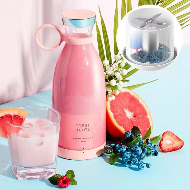 Portable Rechargeable juicer blender wireless mixer fresh juice 350ml With charger - Classy Pk