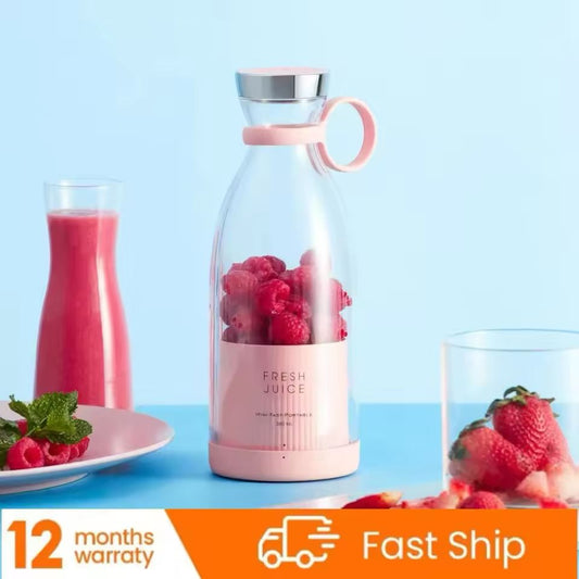 Portable Rechargeable juicer blender wireless mixer fresh juice 350ml With charger - Classy Pk